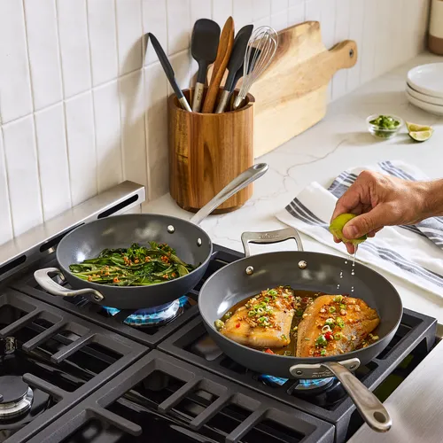 All-Clad HA1 Ceramic Nonstick Set of 2 Skillets, 8.5" & 10.5"