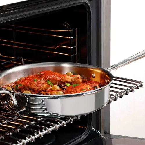 All-Clad D3 Stainless Steel Covered Sauté Pan