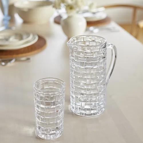 Sur La Table Basketweave Highball Glass