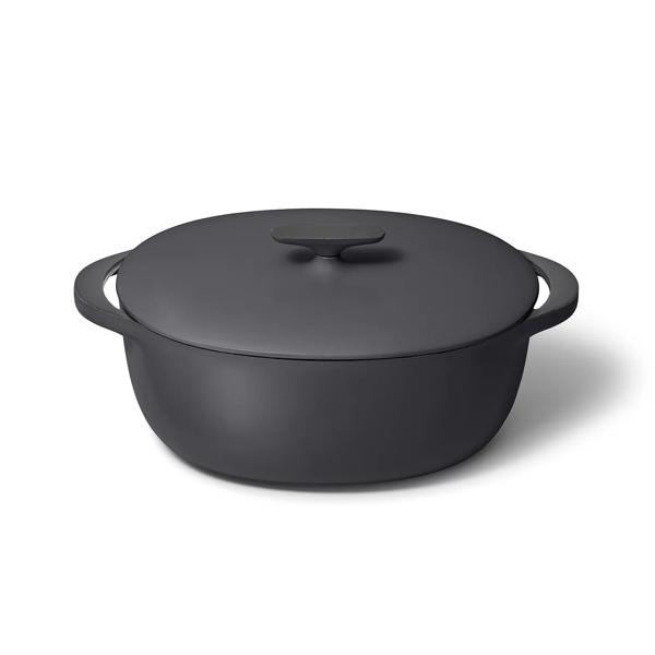Caraway Enameled Cast Iron Oval Dutch Oven, 8.5 qt.