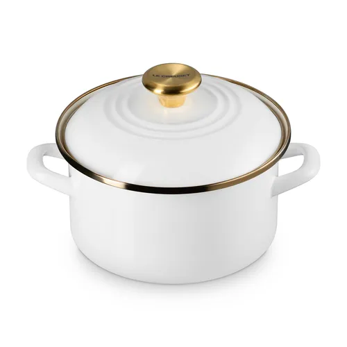 Le Creuset Petite Enameled Steel Stockpot, 3.8 qt.