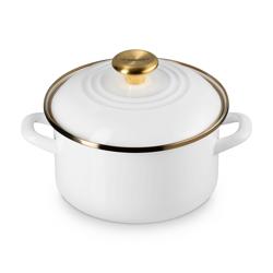Le Creuset Petite Enameled Steel Stockpot, 3.8 qt.