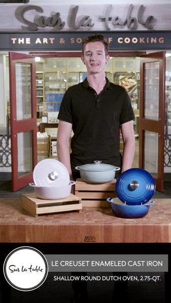 Sur La Table Enameled Cast Iron Round Wide Covered Dutch Oven, 7 qt.