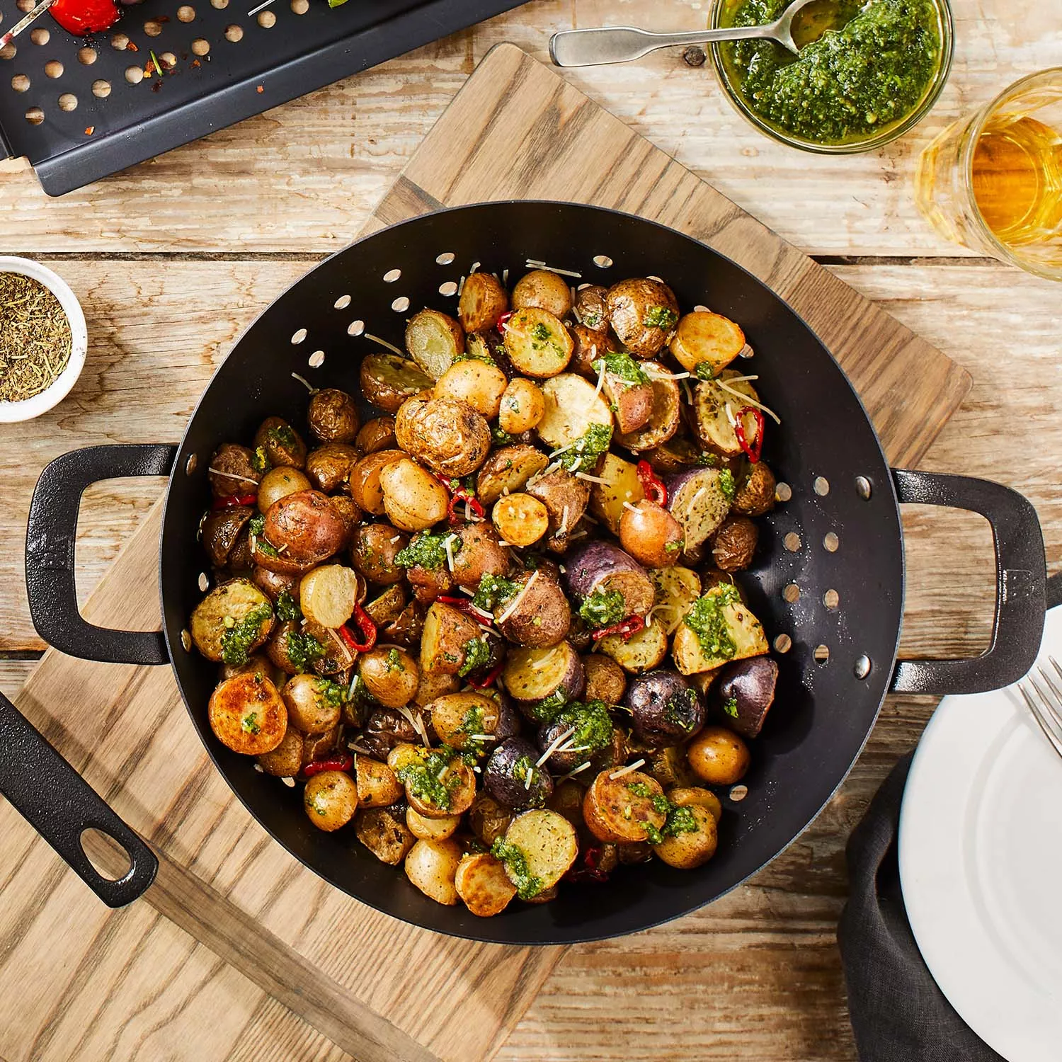 BK Grilling Carbon Steel Outdoor Cookware Collection, Pan, Roaster