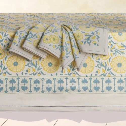 Sustainable Threads Bloom Wheat Tablecloth