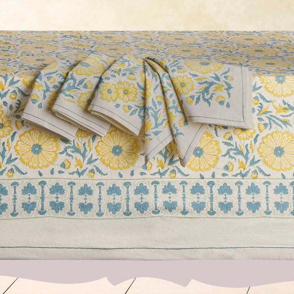 Sustainable Threads Bloom Wheat Tablecloth - thumbnail 2