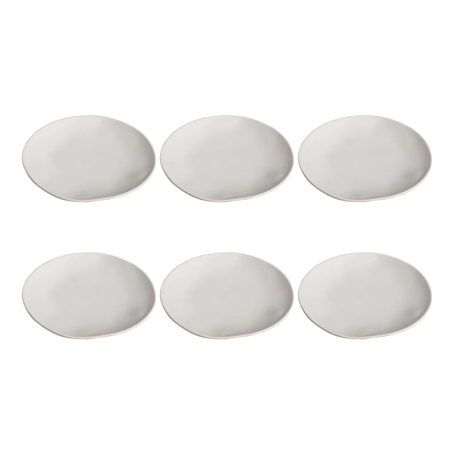 Tar Hong Organic Melamine Appetizer Plates, Set of 6