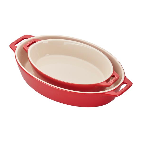 Staub Stoneware 2-Piece Oval Baker Set