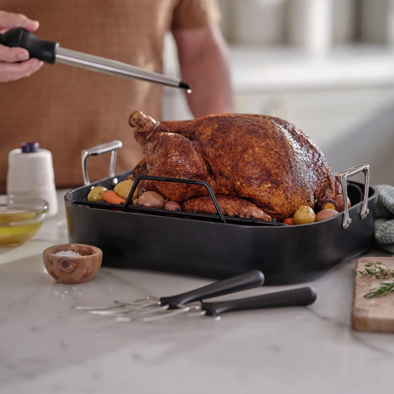 All-Clad HA1 Expert Nonstick Roaster w/ Rack