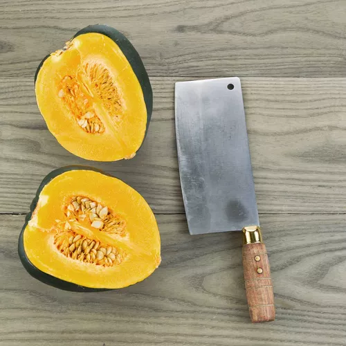 Steam-Grilled Acorn Squash with Pearl Onion, Pancetta and Pistachio