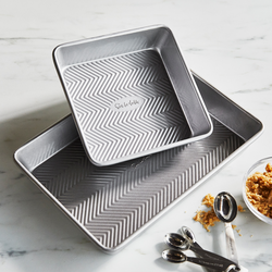 Sur La Table Silver Classic Square Cake Pan, 8&#34; x 8&#34;