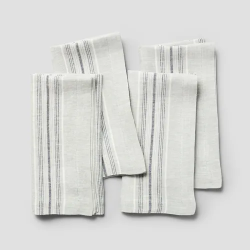 Sur La Table Linen Striped Napkins, Set of 4