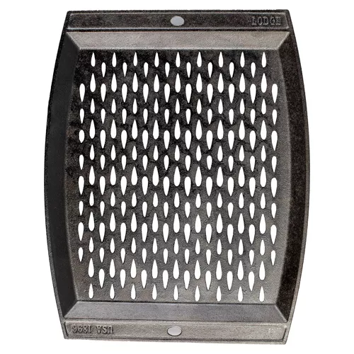 Lodge Seasoned Cast Iron Grill Topper, 15" x 12"