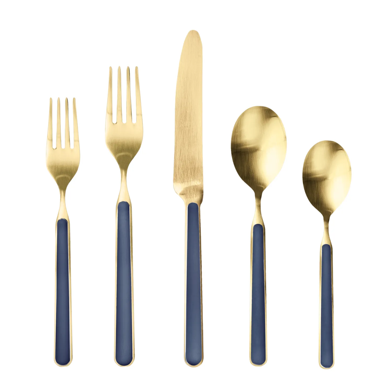 Mepra Fantasia 5-Piece Ice Gold Flatware Set