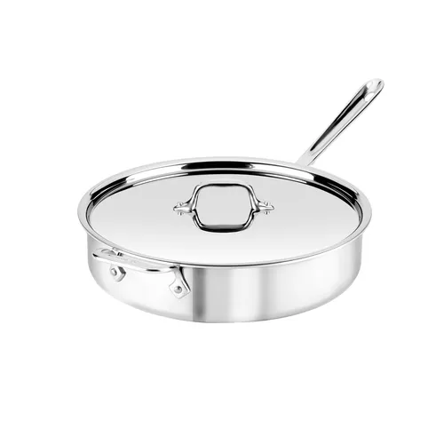 All-Clad D3 Stainless Steel Covered Sauté Pan