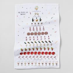 Sur La Table 12 Days of Wine Kitchen Towel 