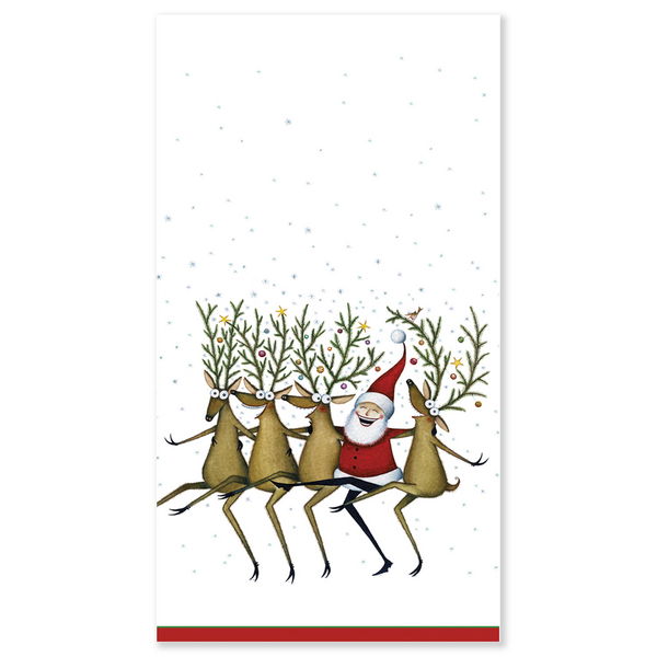 Christmas Kickettes Paper Guest Napkins, Set of 15