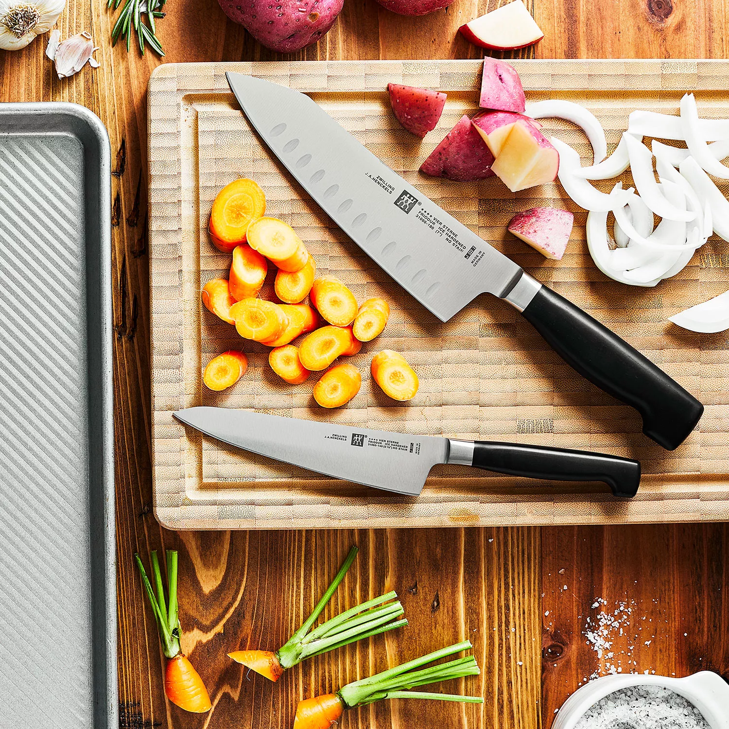 Zwilling J.A. Henckels Four Eco Star Rock & Chop 2-Piece Knife Set