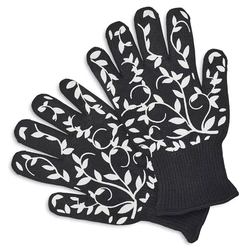 Sur La Table Floral Vine Large Oven Gloves, Set of 2