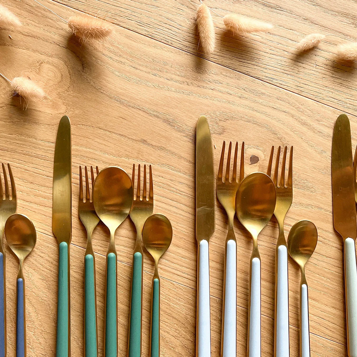 Mepra Fantasia 5-Piece Ice Gold Flatware Set