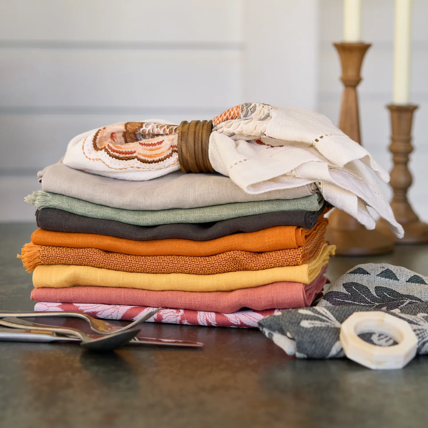 Sur La Table Jacquard Vine Napkins, Set of 4