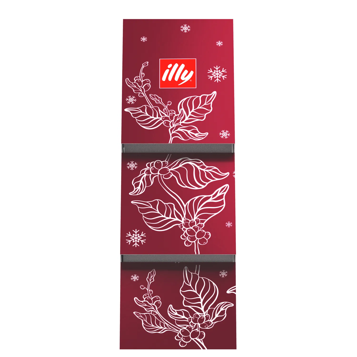 illy Holiday Ground Coffee Tree, Set of 3