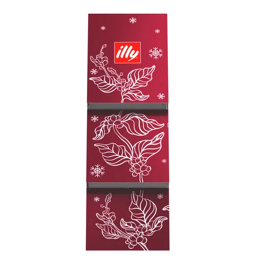 illy Holiday Ground Coffee Tree, Set of 3