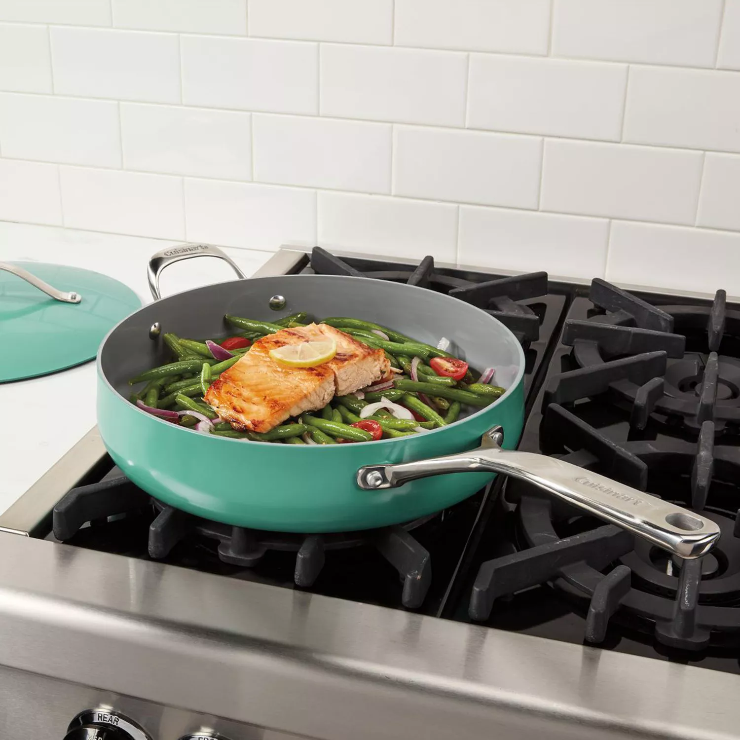 Cuisinart Culinary PurelyCeramic Sauté Pan with Lid, 4.5-qt.