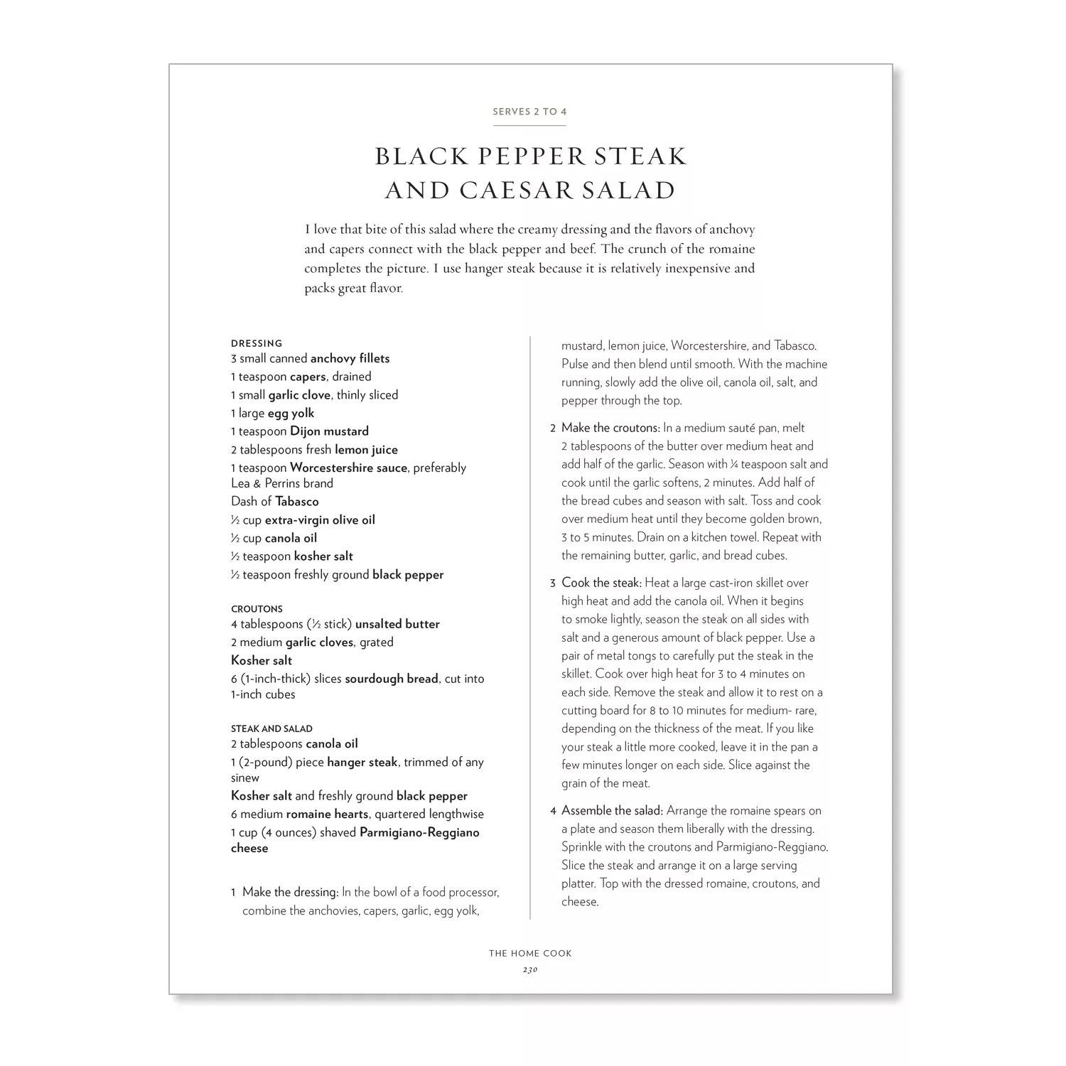 The Home Cook: Recipes to Know by Heart