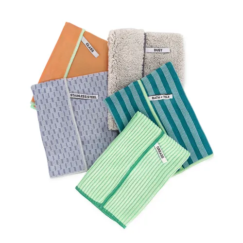 Full Circle Home Recycled Cleaning Cloths, 5-Piece Set