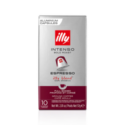 illy Espresso Intenso Dark Roast Aluminium Capsules Best coffee for nespresso