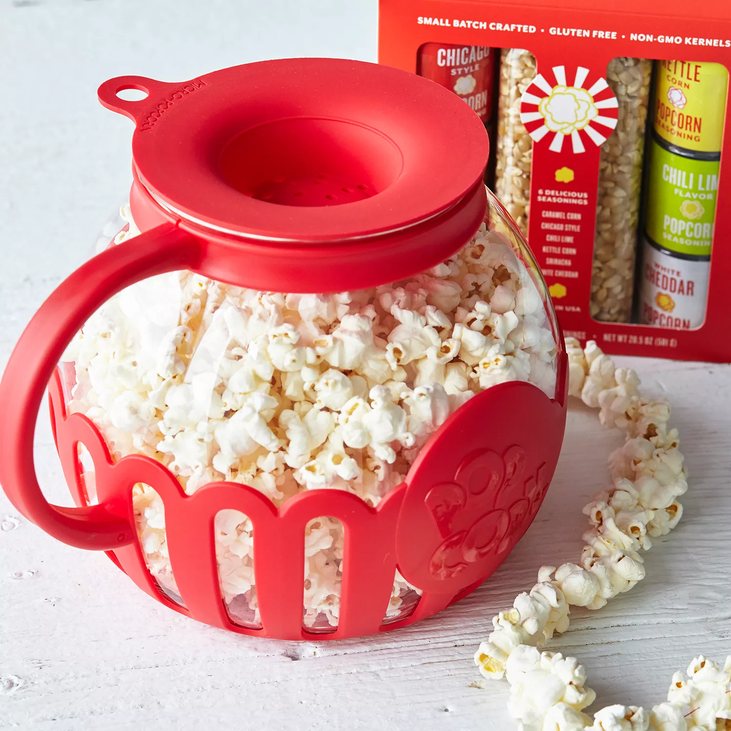 W & P Design - Personal Popcorn Popper Microwave Bowl in Charcoal