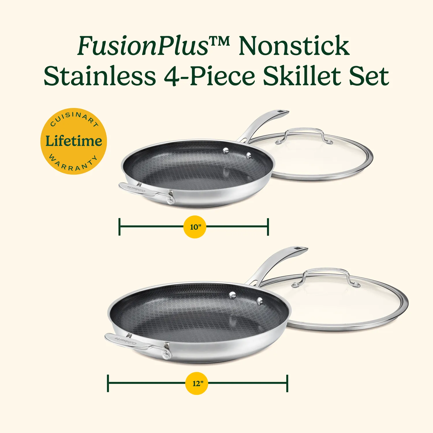 Cuisinart FusionPlus 4-Piece Skillet Set