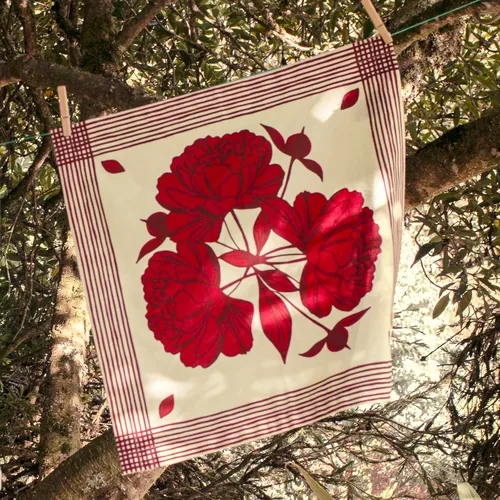 Mariana Velásquez x Sur La Table Peony Napkin