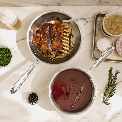 All-Clad D3 Stainless Steel Chef's Choice 3-Piece Cookware Set