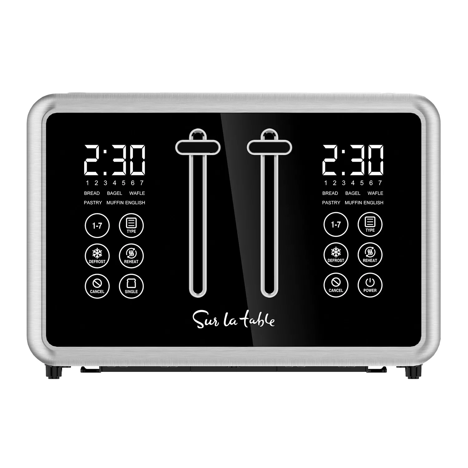 Photos - Toaster Sur La Table 4-Slice Touchscreen  SLT-3209