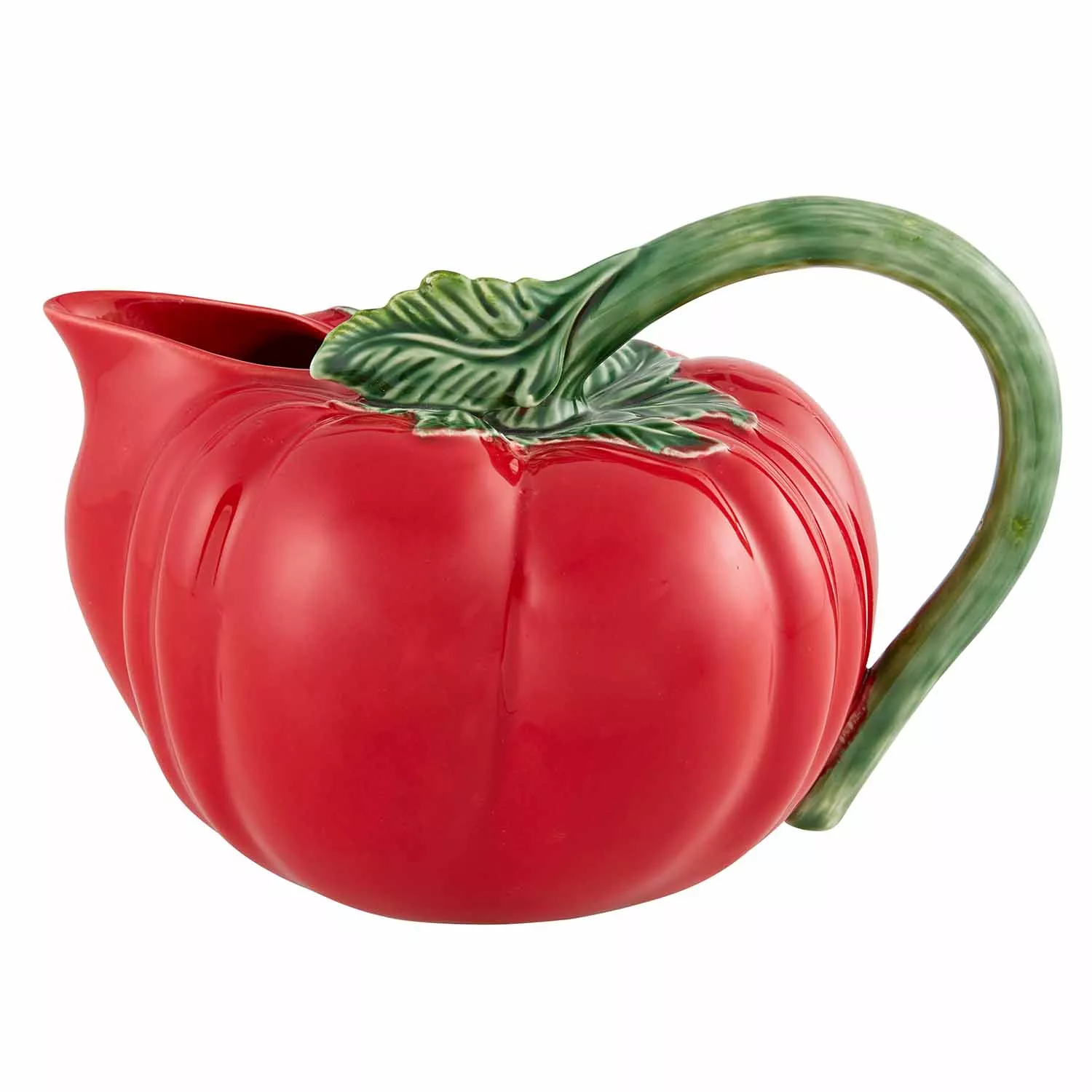 Bordallo Pinheiro Peixes glazed pitcher - Red
