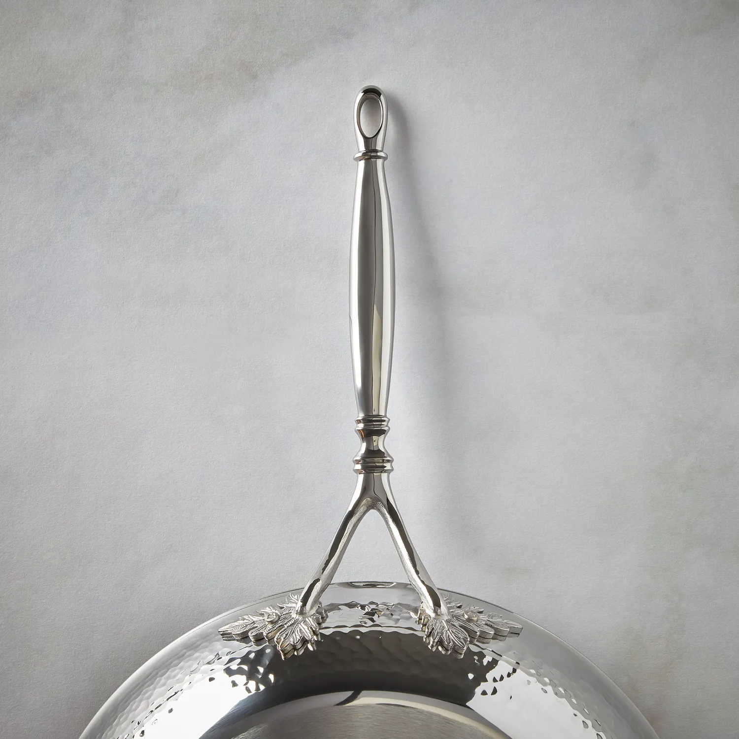 Ruffoni Opus Prima Hammered Stainless Steel Skillet