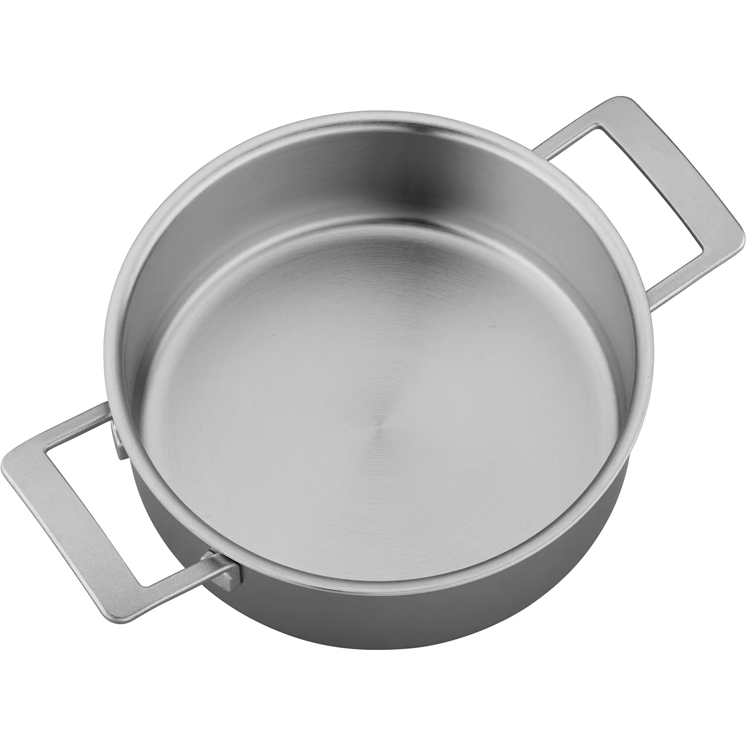 Demeyere Industry5 Stainless Steel Deep Sauté Pan With Double Handle & Lid, 4 Qt.