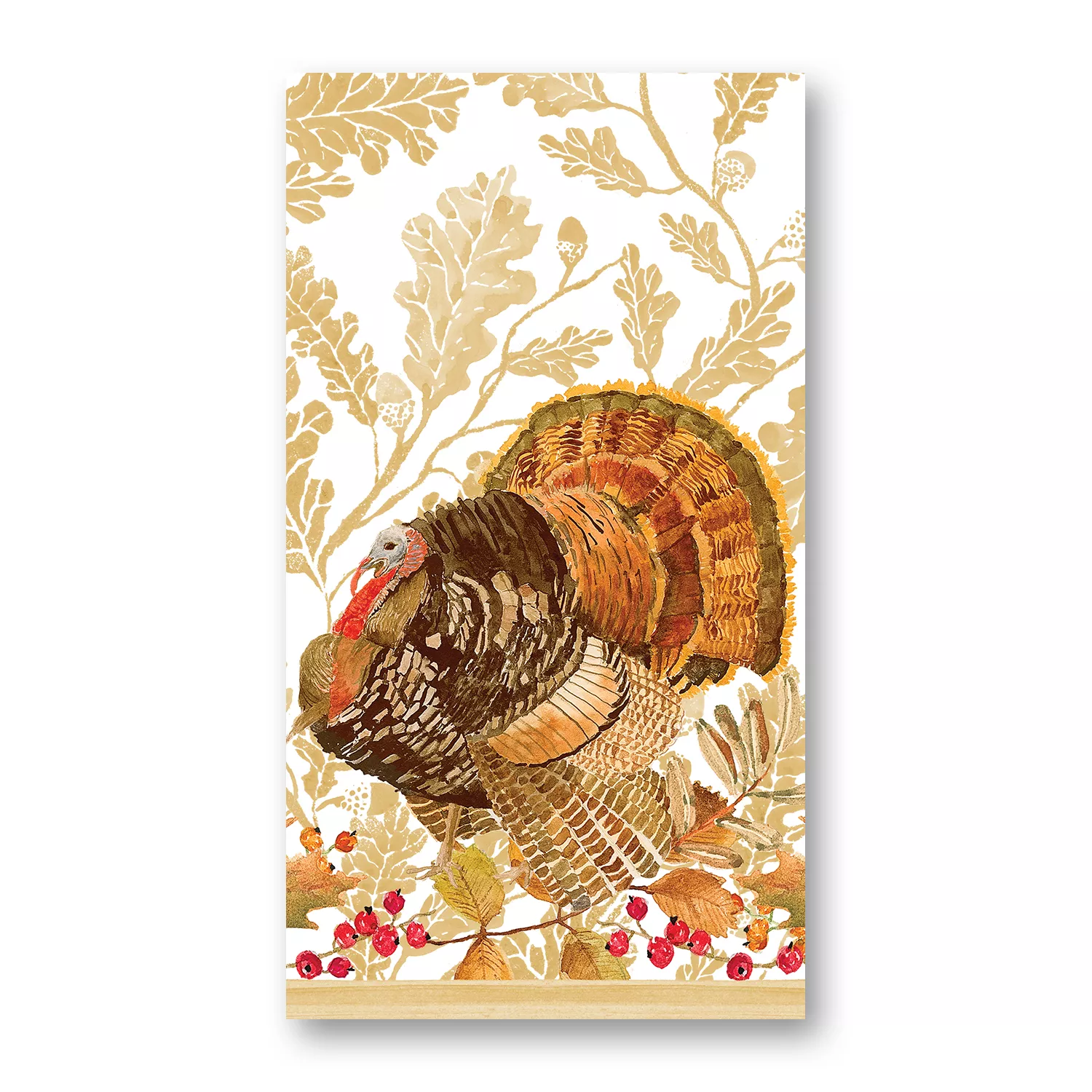 Sur La Table Thanksgiving Jacquard Turkey Kitchen Towel