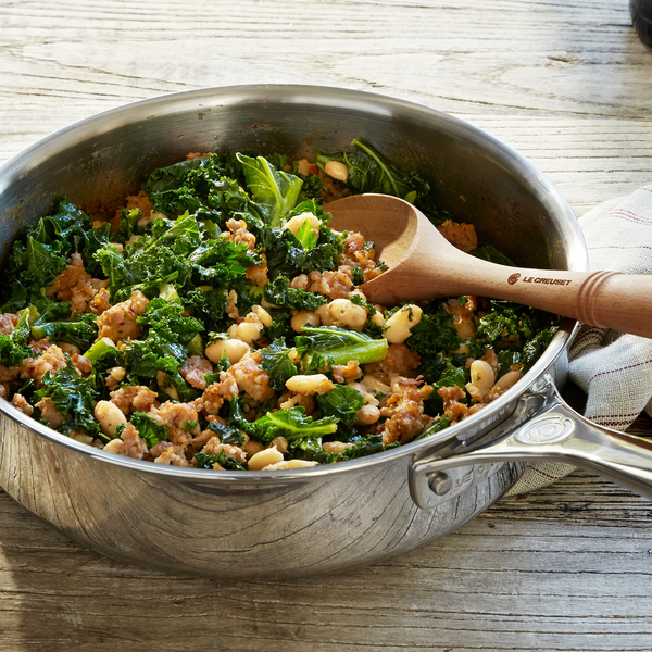 Kale, White Bean and Spicy Italian Chicken Sausage