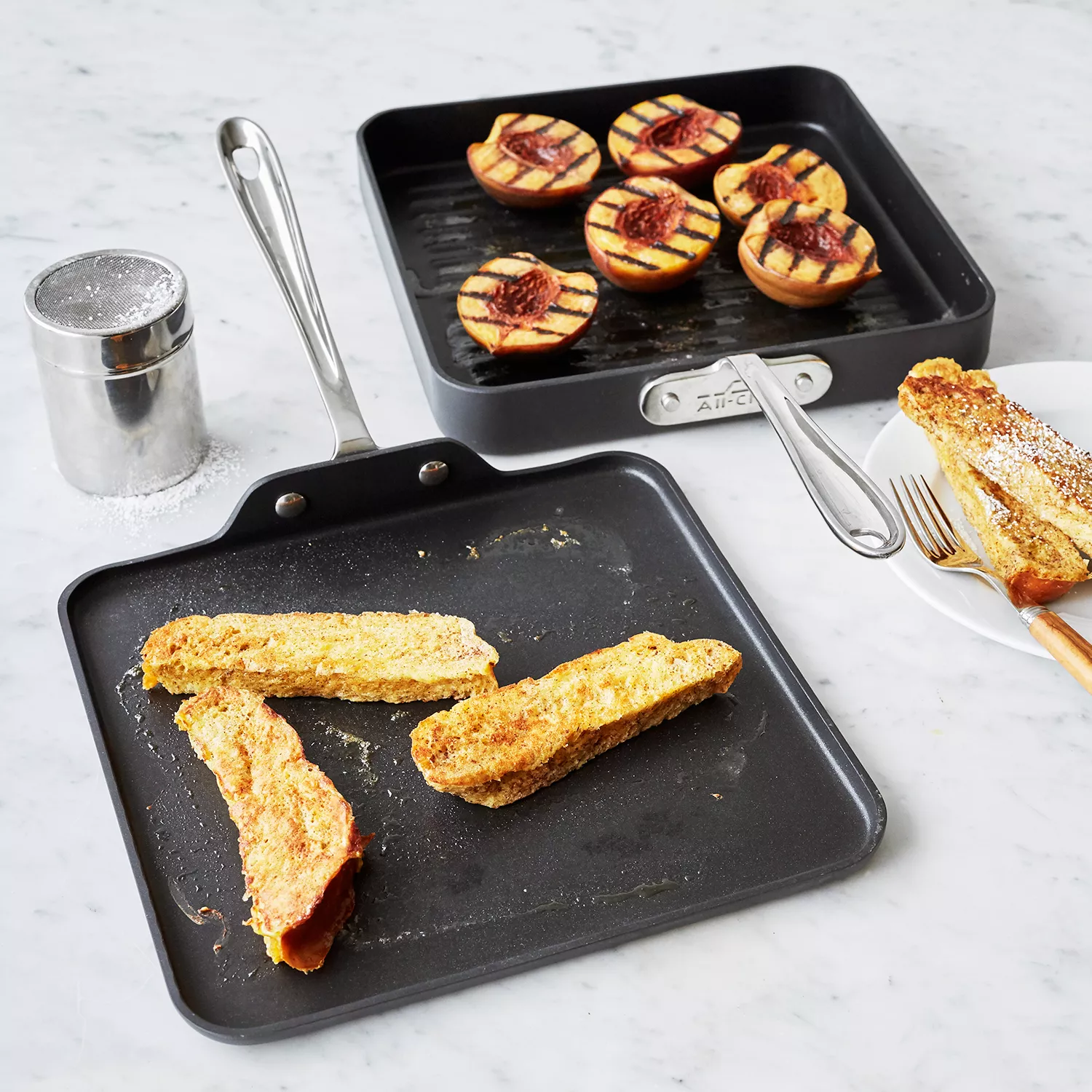 All-Clad Essentials Nonstick Stacking Grill and Griddle Set