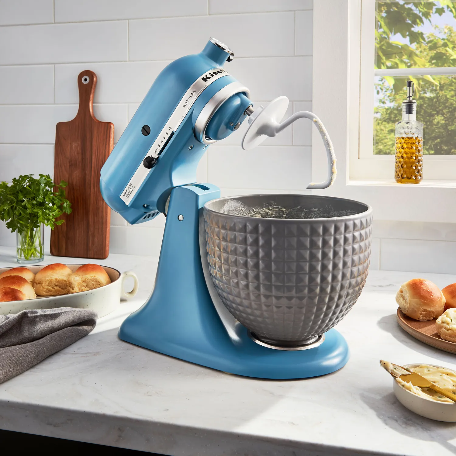 KitchenAid® Studded Ceramic Bowl, 5 qt.