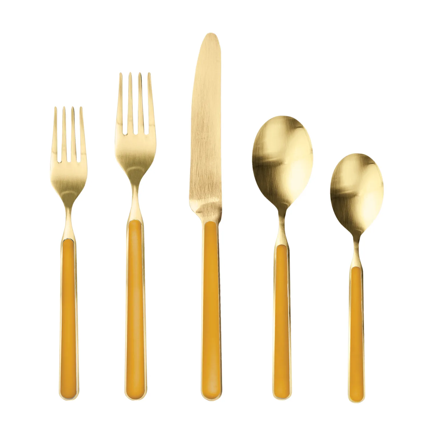 Mepra Fantasia 5-Piece Ice Gold Flatware Set