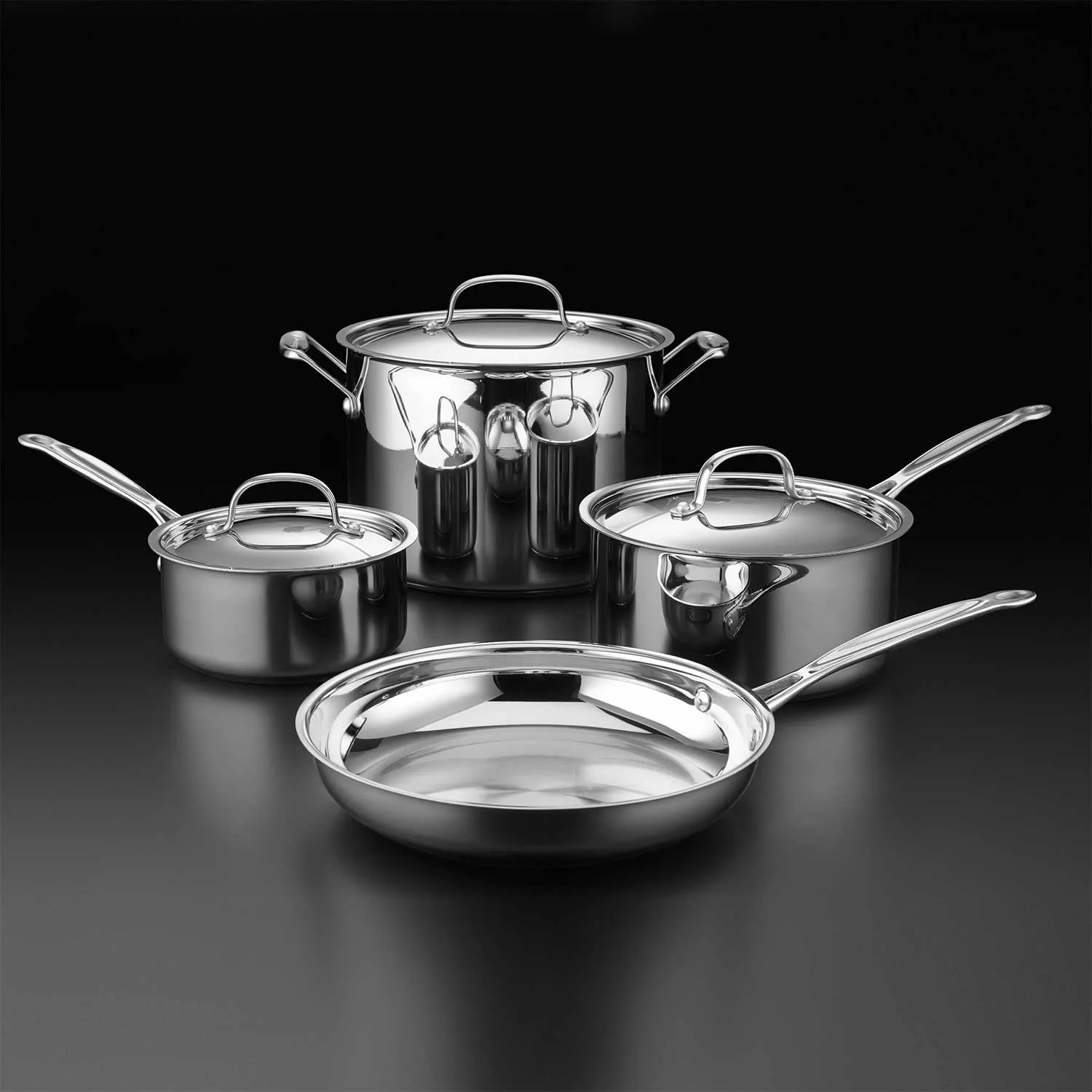 Cuisinart Chef's Classic 7 Piece Stainless Steel Cookware Set & Reviews