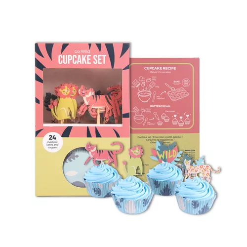 PME Go Wild Safari Animals Cupcake Kit
