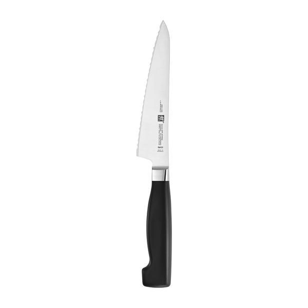 Zwilling J. A. Henckels Four Star Eco Serrated Prep Knife, 5.5"