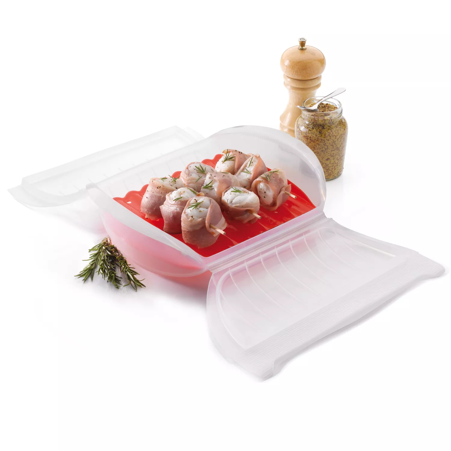  Lekue Steam Case with Draining Tray for 3 to 4 Person