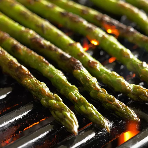 Grilled Corn, Asparagus and Tomato Salad with Herbed Cider Vinaigrette