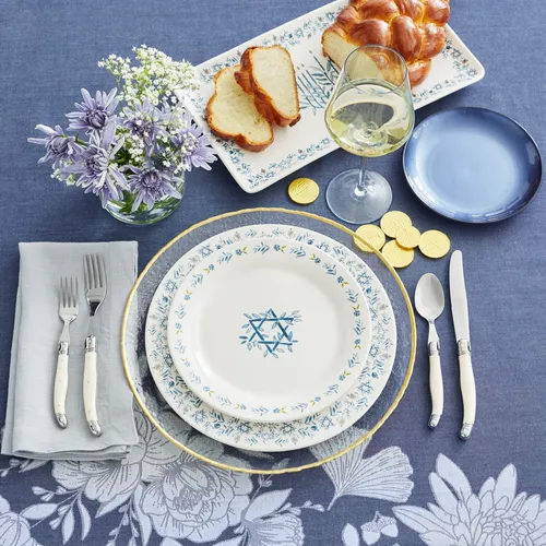 Sur La Table Hanukkah Dinner Plate